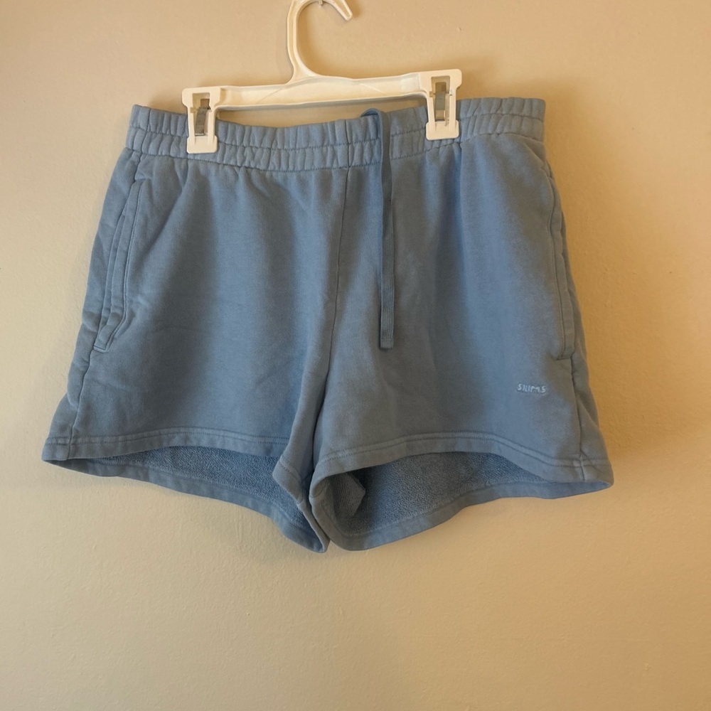 SKIMS Light Blue Athletic Shorts